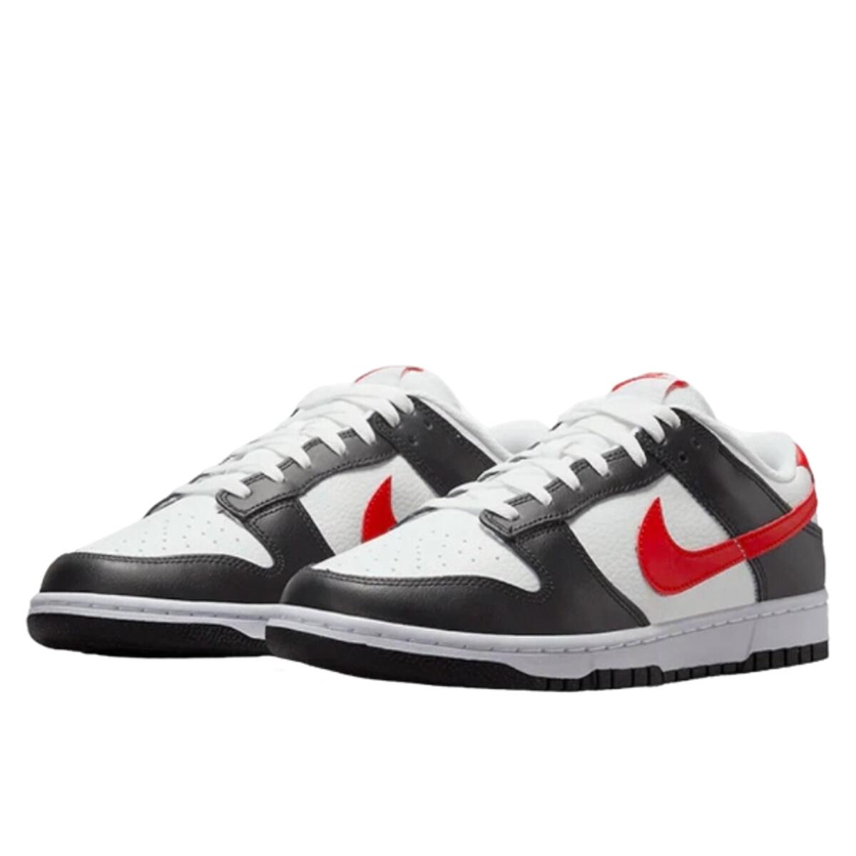 Chaussures  Dunk Low White Black Red 2/3