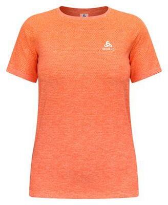 Odlo essentials naadloos dames shirt korte mouw koraal