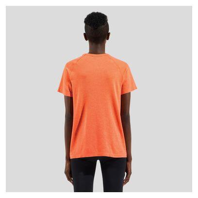 Maglia a manica corta Odlo Essentials Seamless da donna Coral 4/5