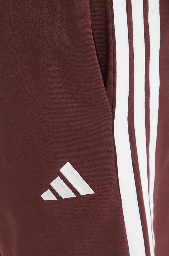 Pantaloncino uomo adidas essentials 3-stripes- bordeaux 4/4