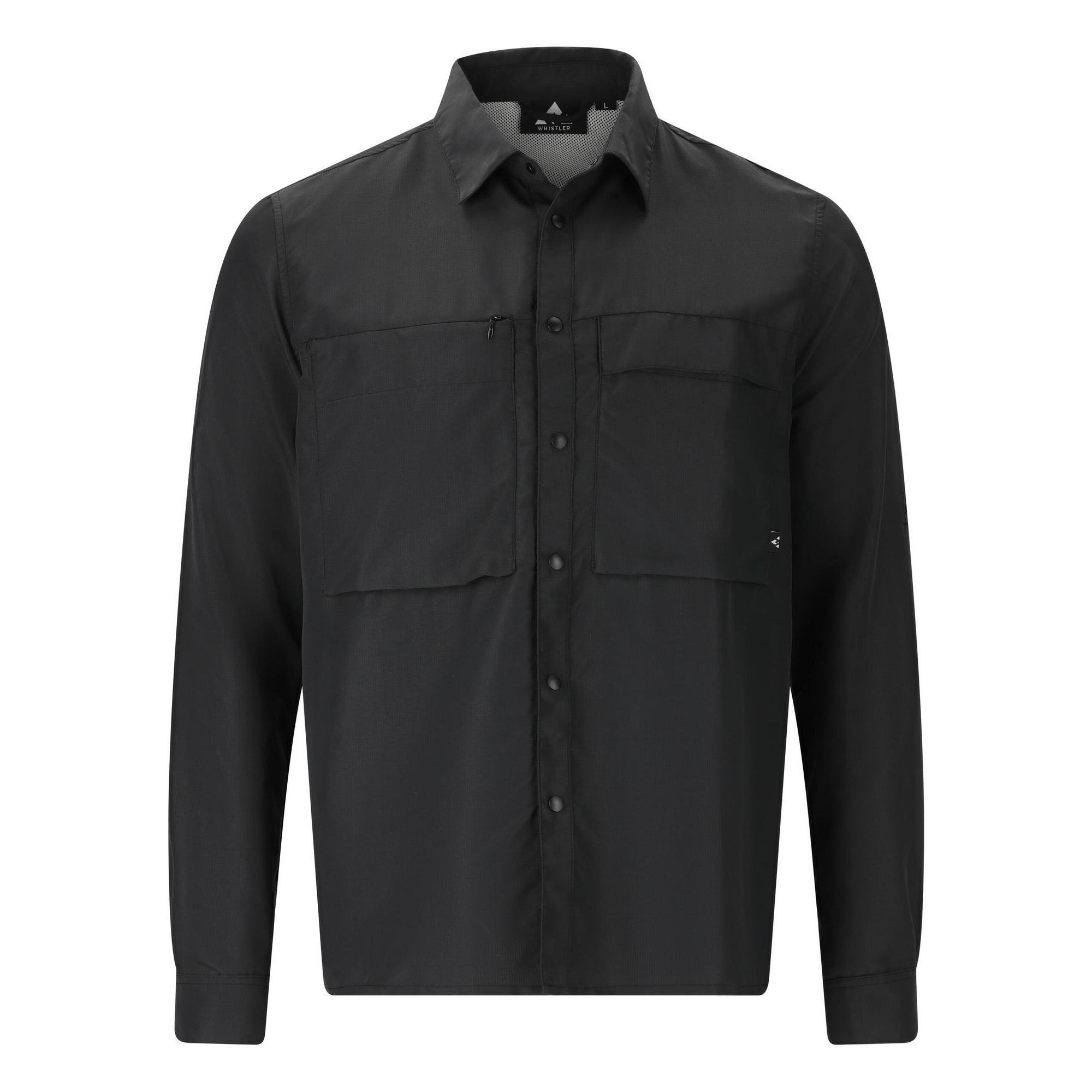 Whistler - Funktionshemd Elm - Polo Manches Longues - Noir - 56 3xl - Decathlon