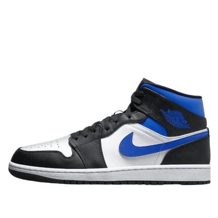 Schuhe 1 Mid White Black Royal