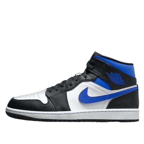 Scarpe 1 Mid White Black Royal