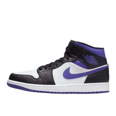 Scarpe 1 Mid White Black Purple