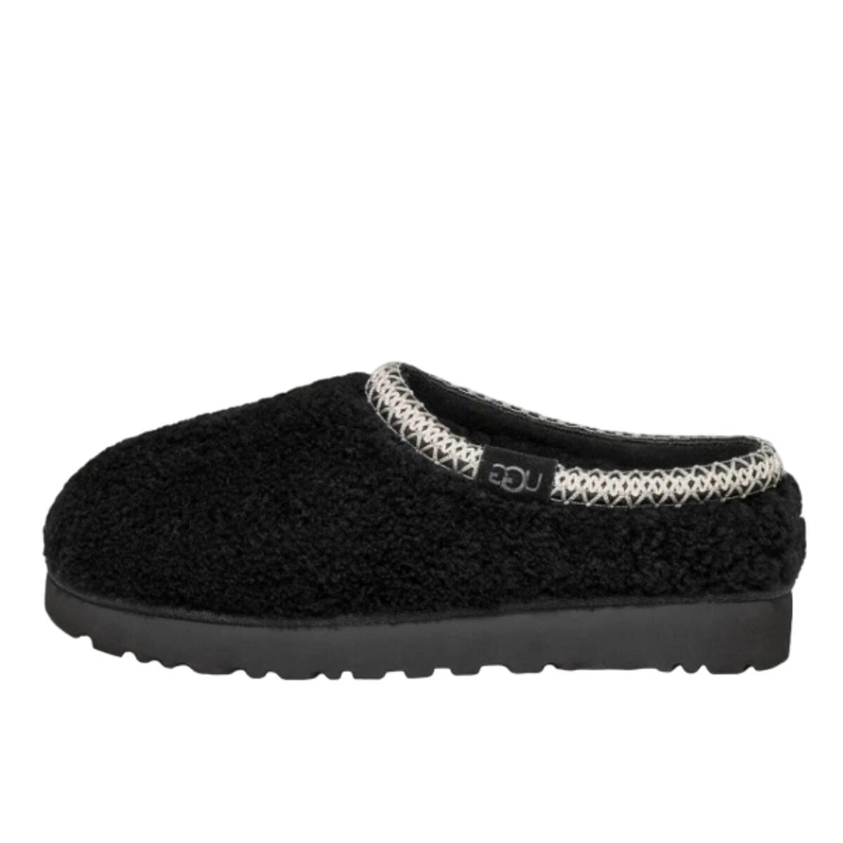 Tasman Maxi Curly Slipper Black