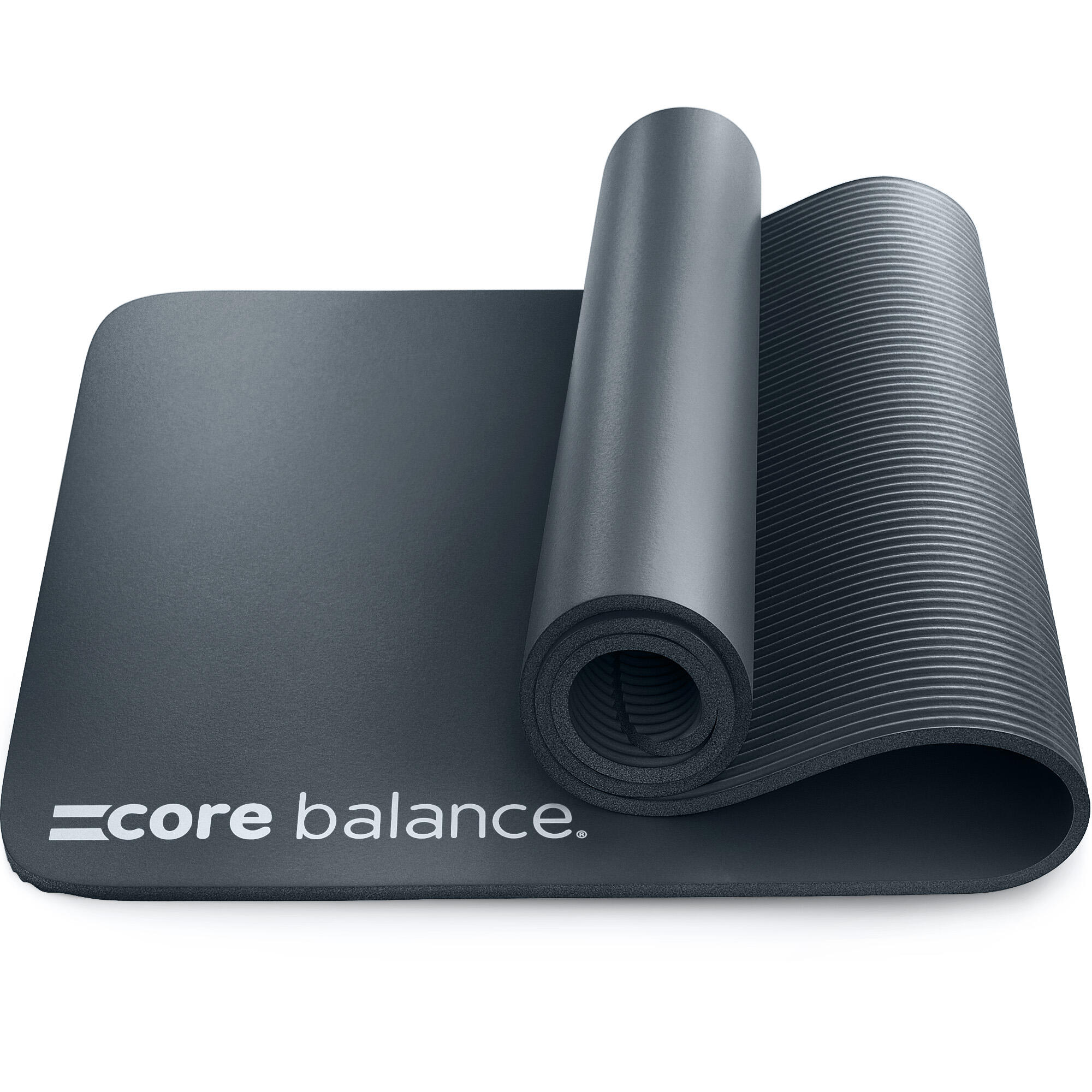 CORE BALANCE Yoga Pilates Mat 10mm Thick Foam Exercise Gym Fitness Carry Strap Core Balance