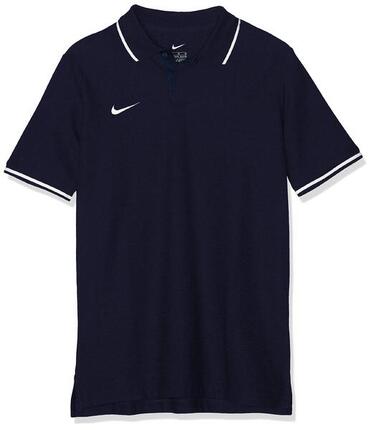 Polo Unisex Nike Club19 à Manches Courtes - Obsidienne/Blanc