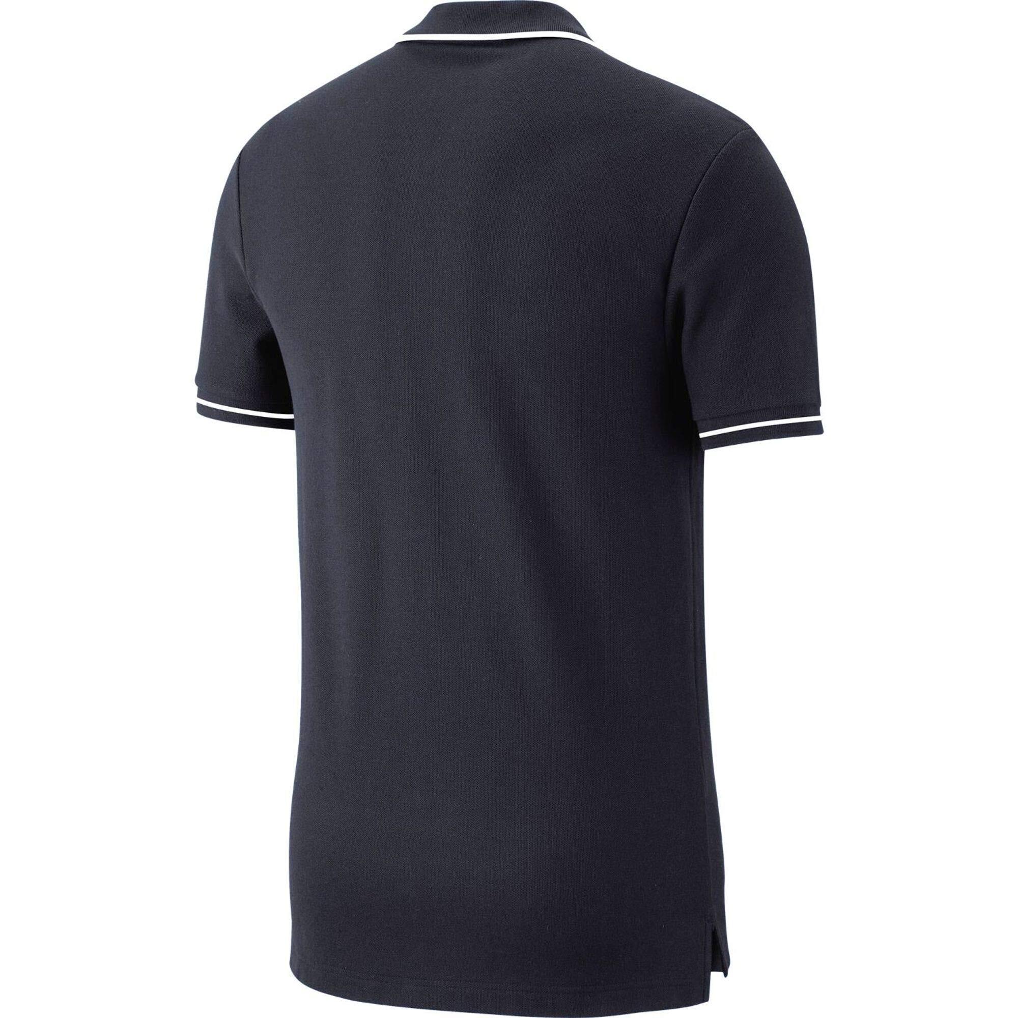 Polo Nike Club19 SS Unisexe pour Enfants - Obsidienne/Blanc 3/4