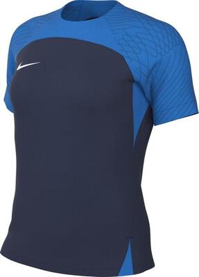 Nike dames dri-fit strike 3 t-shirt in middernachtblauw