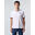 Polo avec patte de boutonnage rayée pour homme