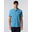 Polo avec patte de boutonnage rayée pour homme