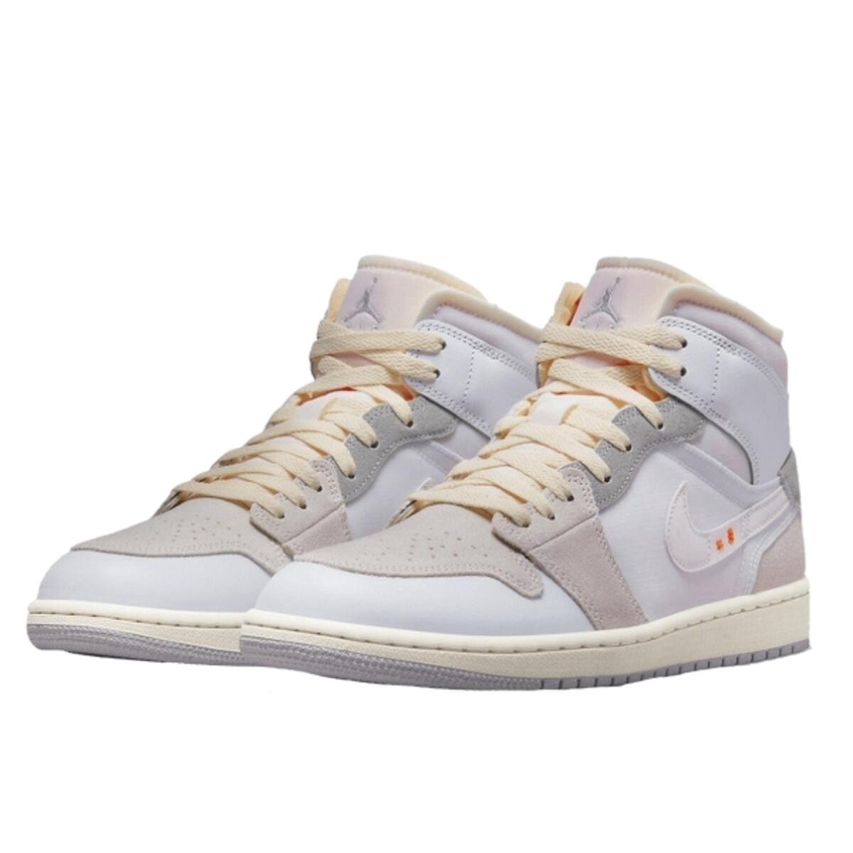Chaussures  1 Mid SE Craft Inside Out White Grey 2/6