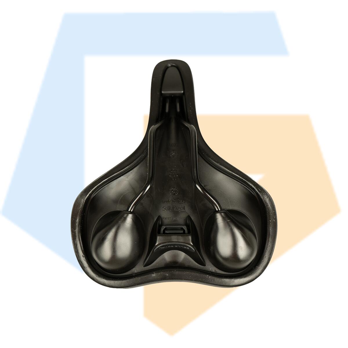 Selle Royal Rio Relaxed Breed Fietszadel - Unisex Zadel - Zwart 4/7