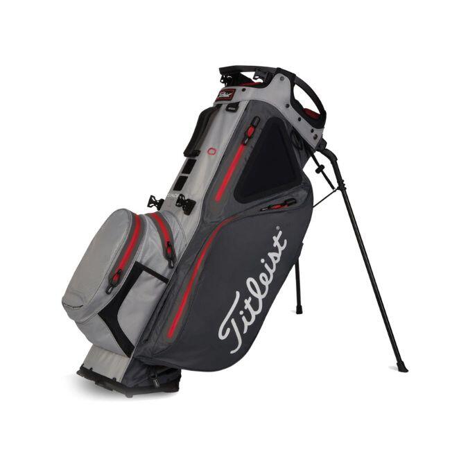 TITLEIST Titleist Hybrid 14 Stadry Standbag Charcoal Grijs Rood