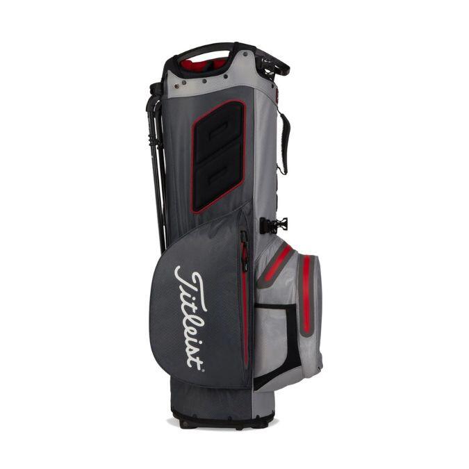 Titleist Hybrid 14 Stadry Standbag Charcoal Grijs Rood 5/5