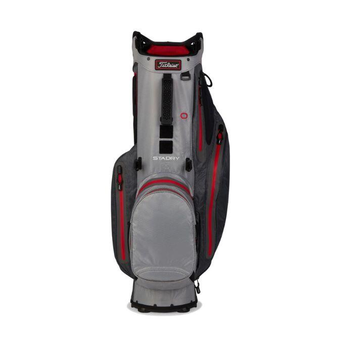 Titleist Hybrid 14 Stadry Standbag Charcoal Grijs Rood 3/5