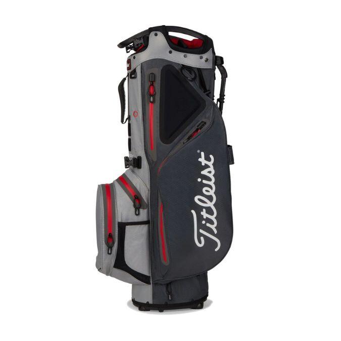 Titleist Hybrid 14 Stadry Standbag Charcoal Grijs Rood 4/5