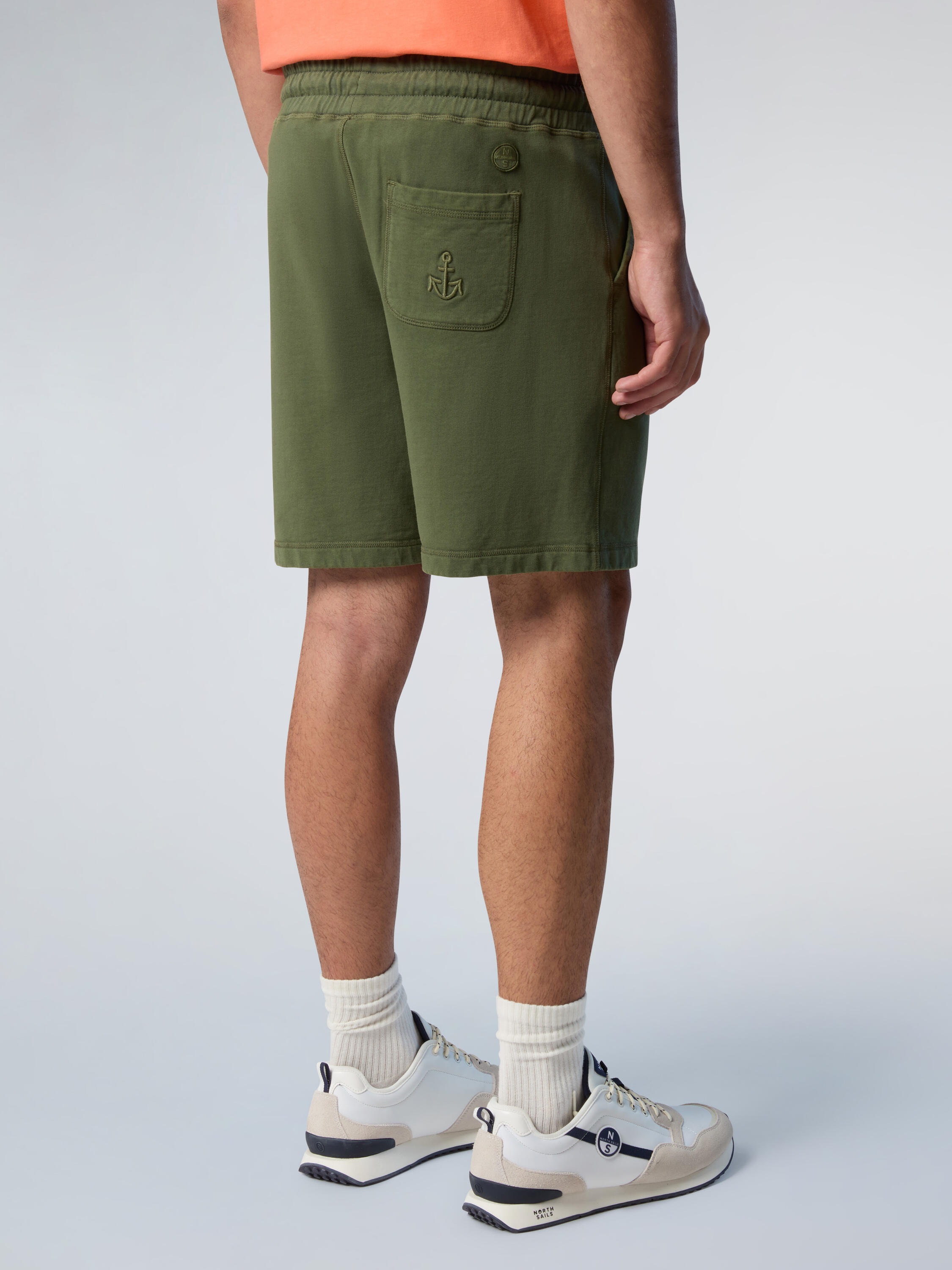 Pantalones cortos de chándal con estampado de pierna para hombre 2/3