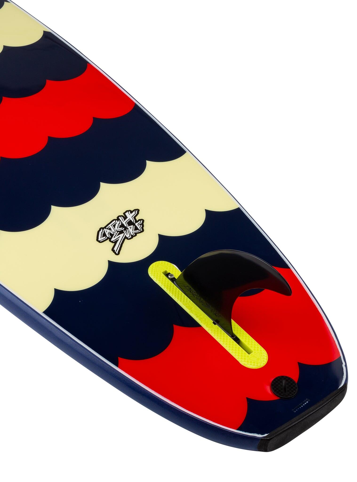Surfboard Schaumstoff - Plank Single Fin - 8'0" - Midnight Blue/Scallops 3/3