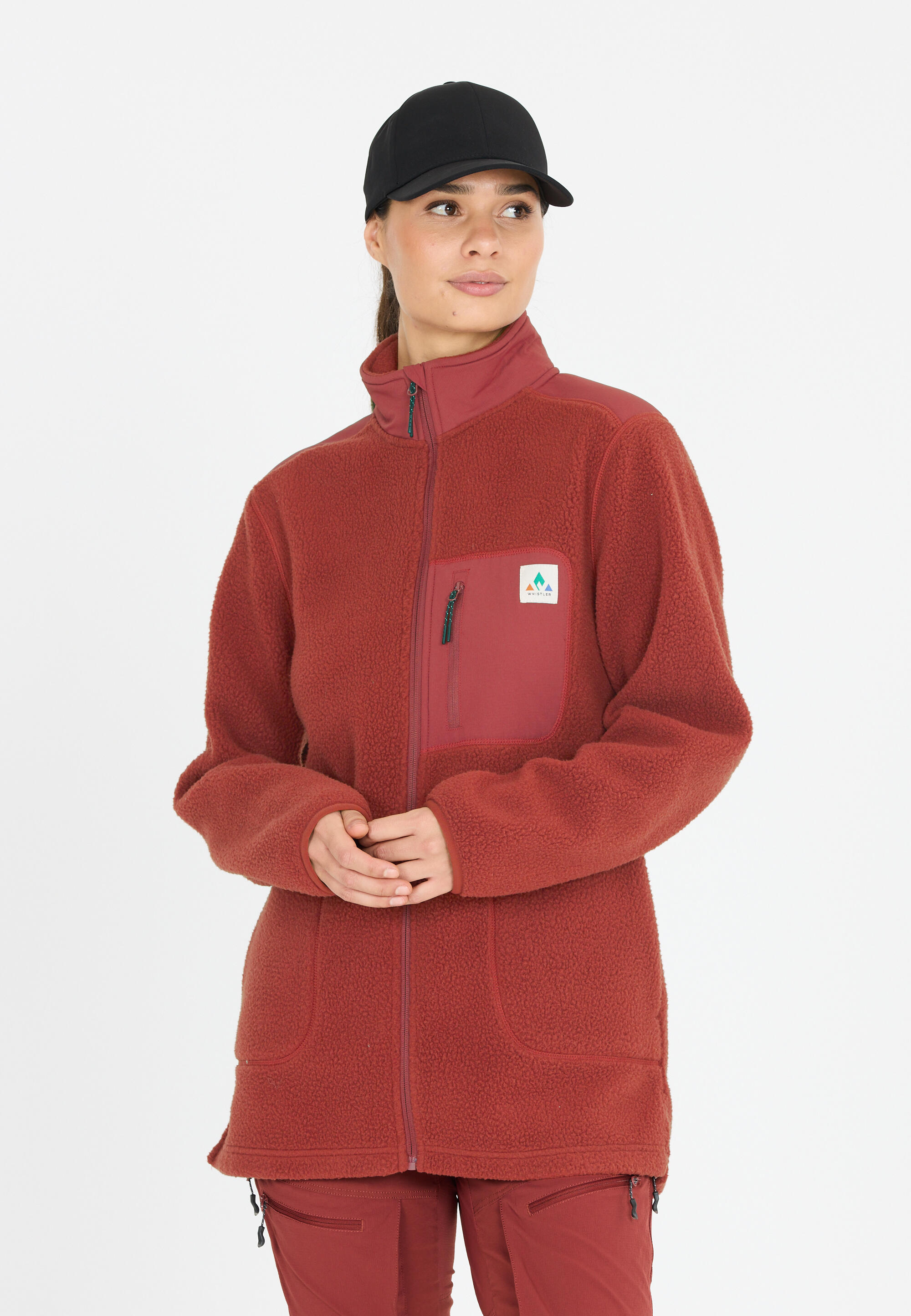 Women's long fleece Whistler Felis Teddy 3/5