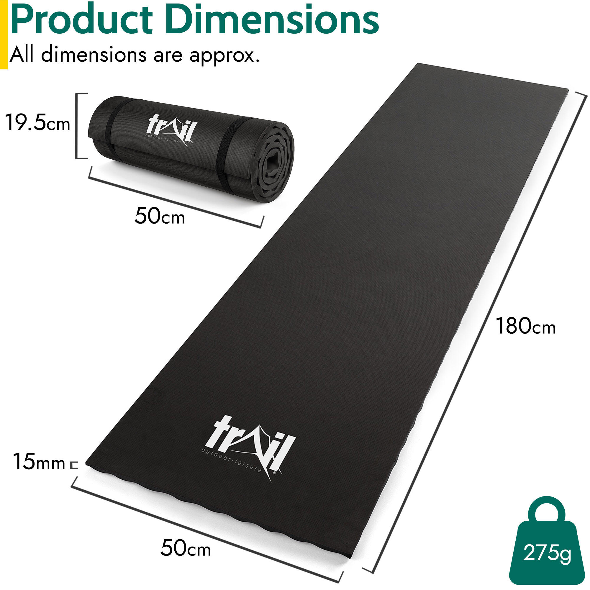 Contour Camping Mat 15mm Thick Sleeping Roll Pad Waterproof Lightweight Trail 7/7