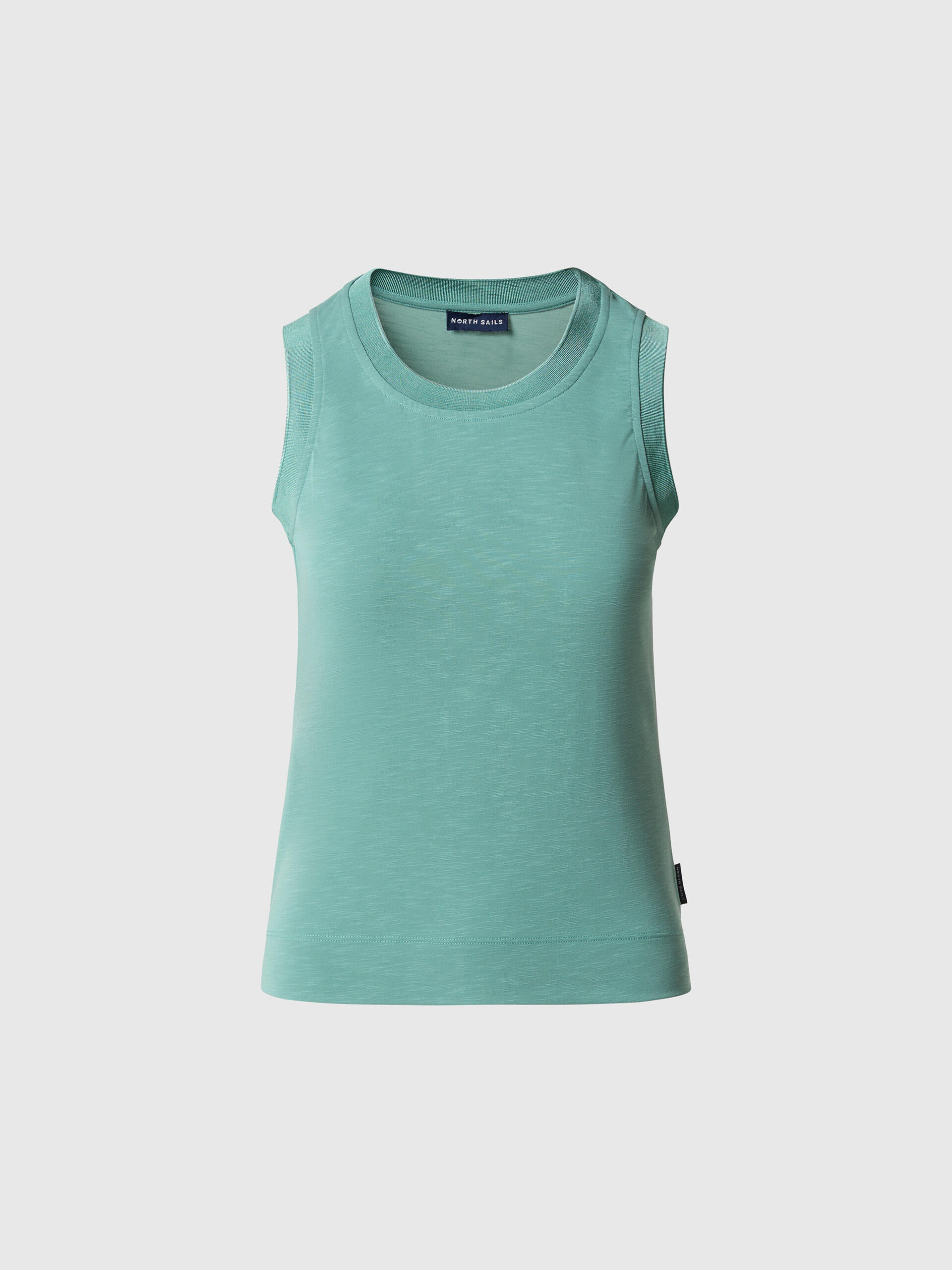 Camiseta de tirantes Jersey flameado para mujer 3/7