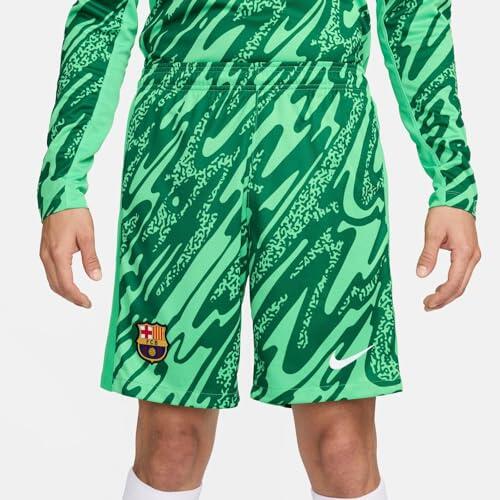 Pantaloncini Sportivi Nike FC Barcelona per Uomo - Verde e Bianco, XS 2/6