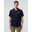 Polo avec patte de boutonnage rayée pour homme