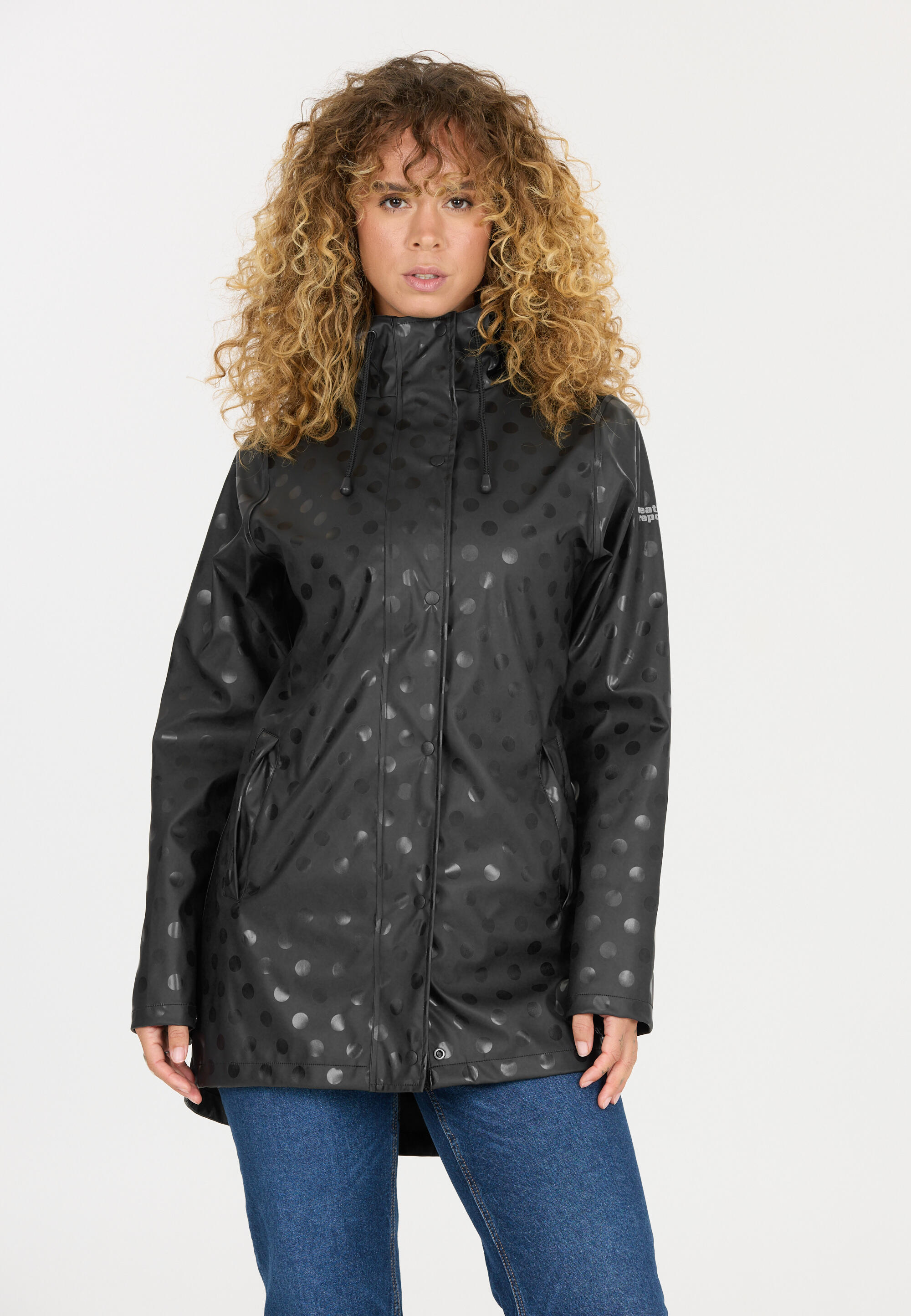 Chaqueta impermeable en PU mujer Weather Report Sunrise Aop 3/5