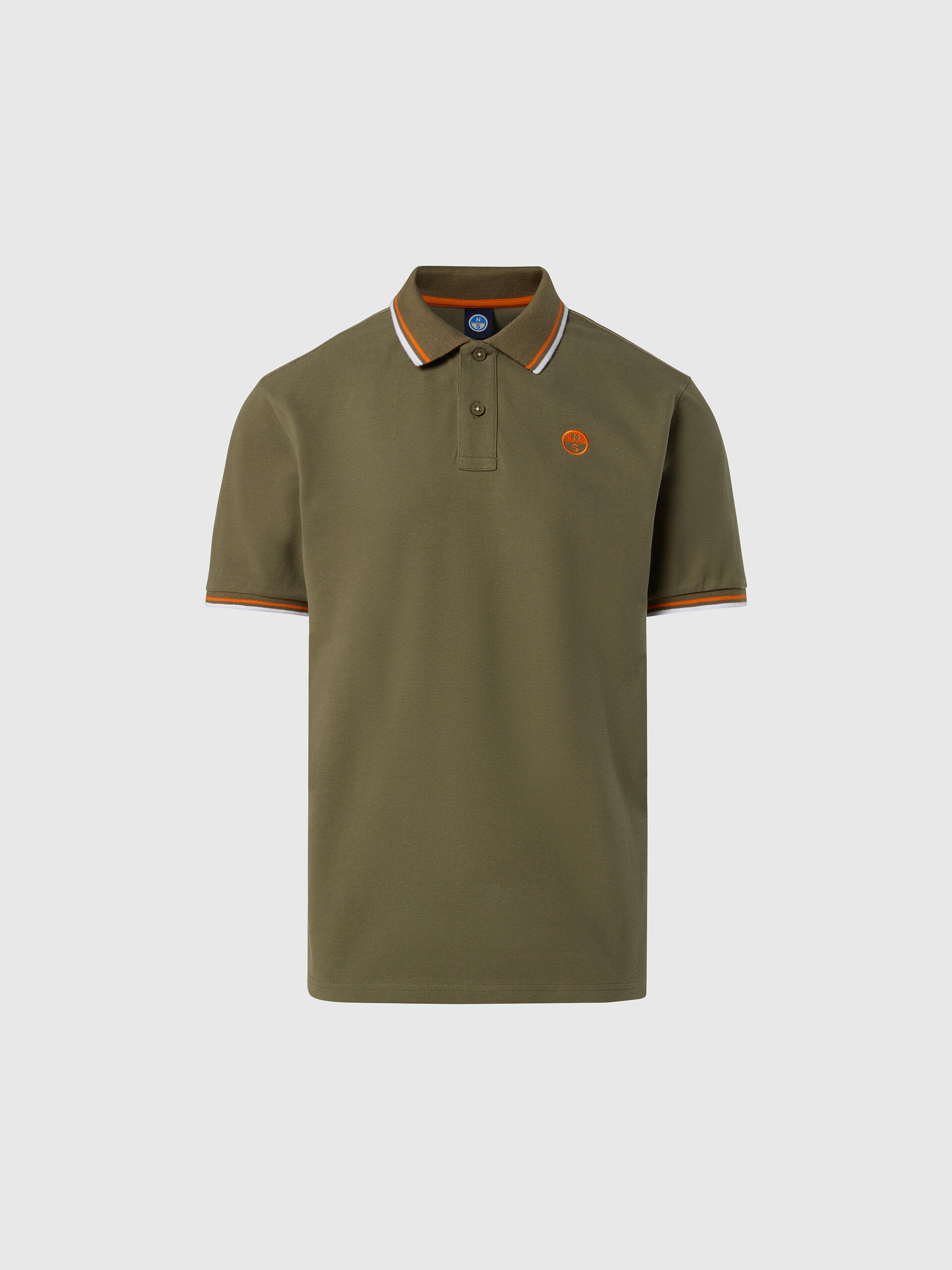 Polo con ribetes de rayas para hombre 3/3