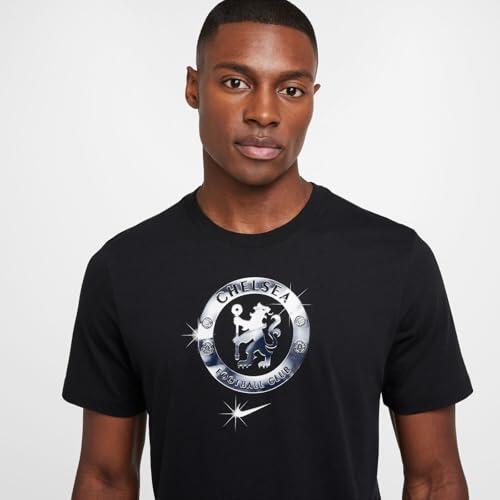 T-shirt Nike Chelsea FC Crest Uomo Nera S 3/5