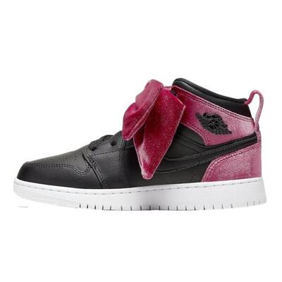 Zapatillas 1 Mid Bow Black Noble Red