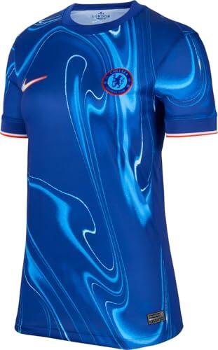 Top Nike Donna Cfc W Nk Df Stad Jsy Ss Hm, Blu Rush/Arancione Squadra/Bianco 2/6