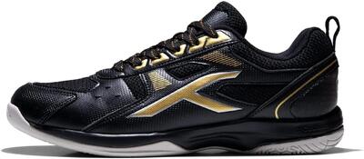 HUNDRED Raze Badminton Schuhe für Herren (Weiß/Navy Blau, UK 6/US 7/EU 40)