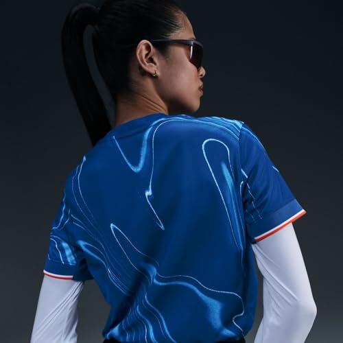 Top Nike Donna Cfc W Nk Df Stad Jsy Ss Hm, Blu Rush/Arancione Squadra/Bianco 4/6