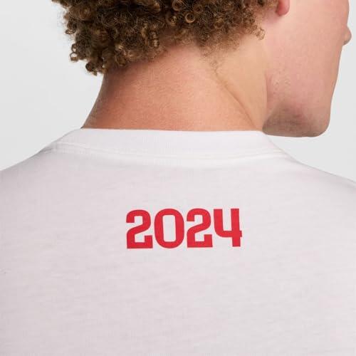 T-shirt Nike PSG Iconic Aw Tee Bianco per Uomo - Taglia XS 6/6