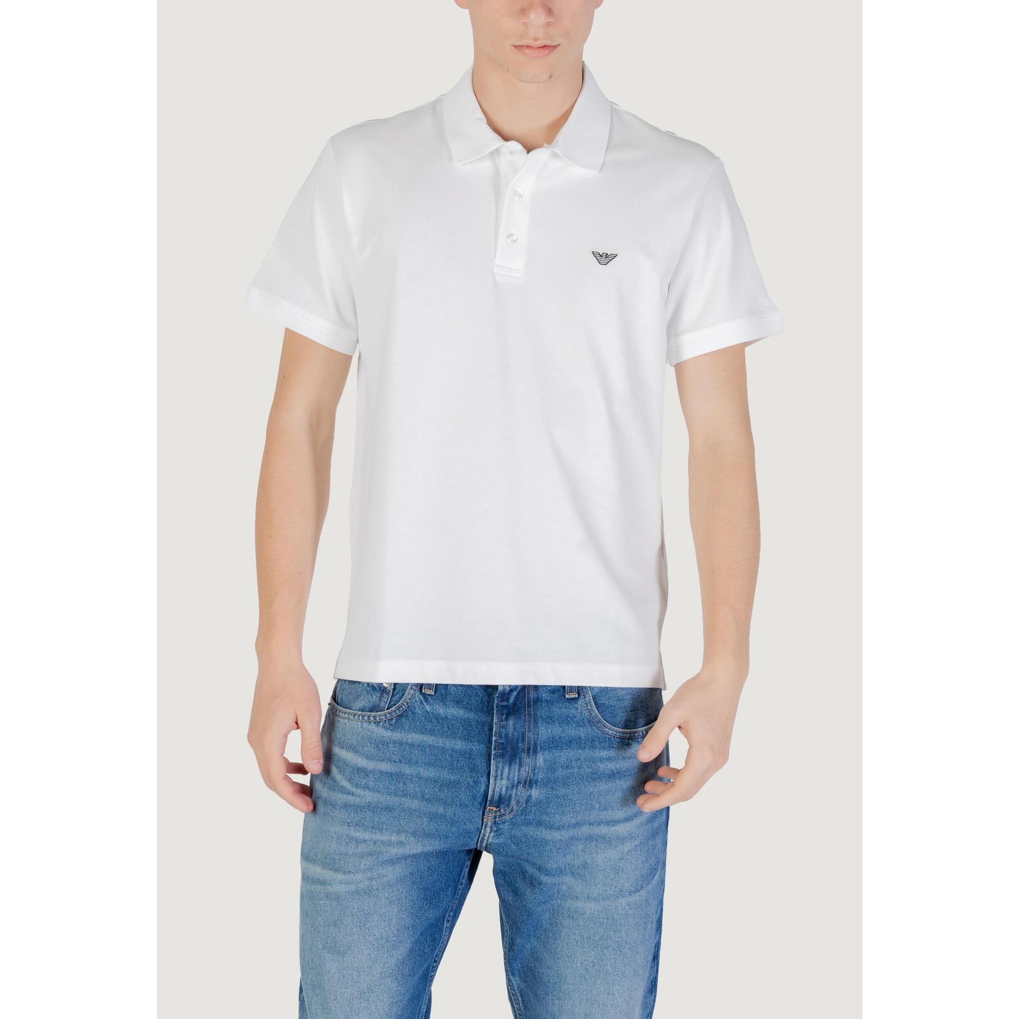 Emporio Armani Connected - Polo Manches Courtes Swimwear Homme Blanc - Polo Manches Courtes - Blanc - Decathlon