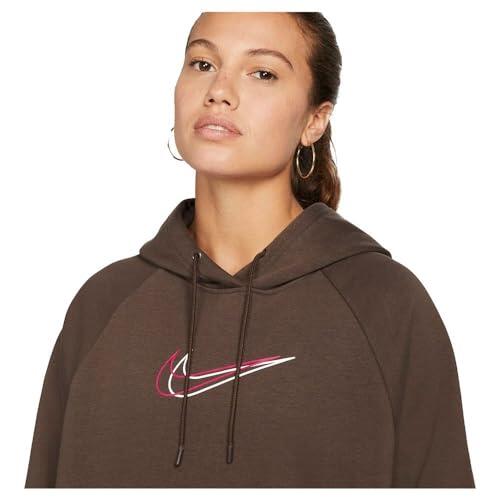 Felpa con Cappuccio Nike Sportswear Oversized in Stile Casual 4/5