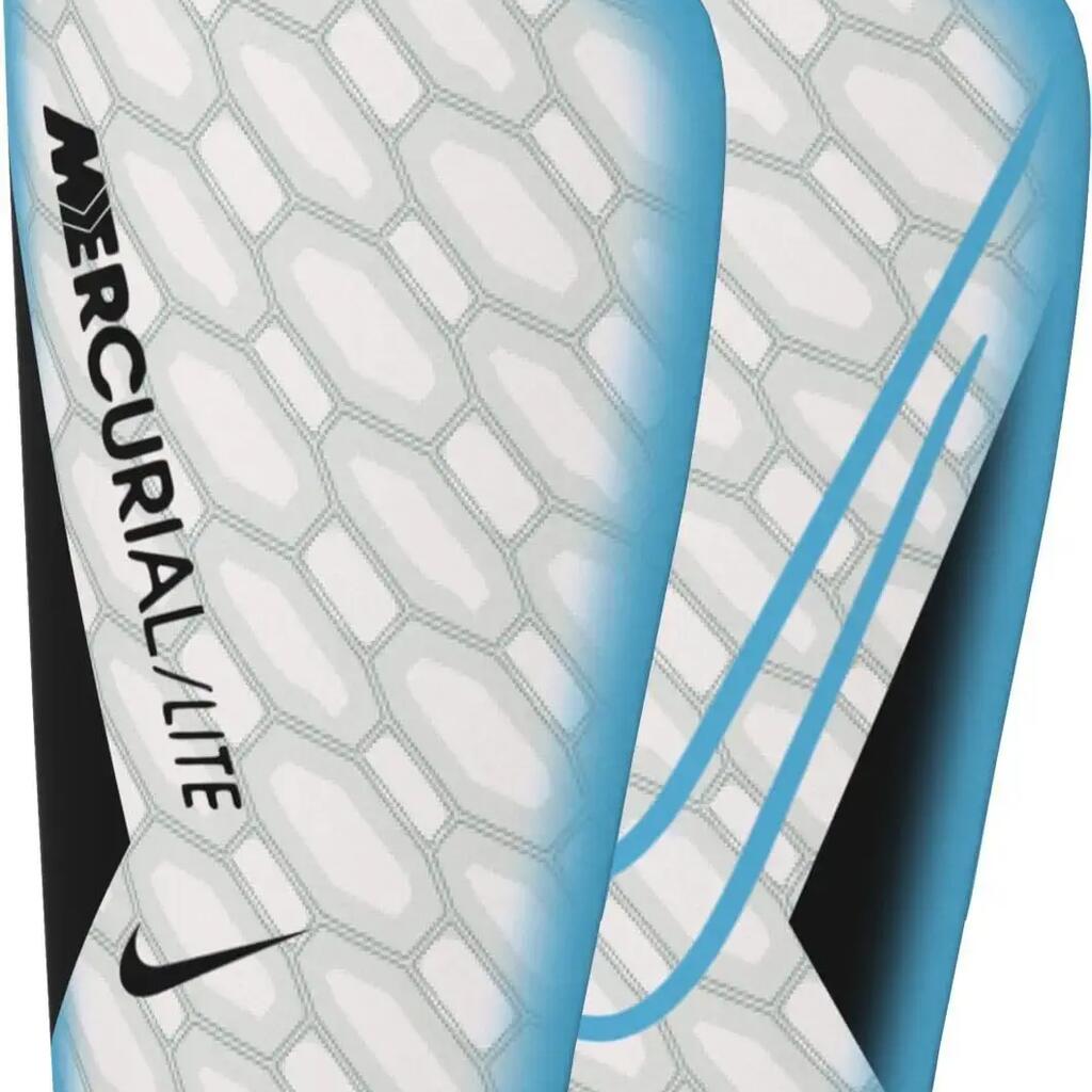 Unisex Adult Mercurial Lite Football SlipIn Shin Guards (Black/Blue)