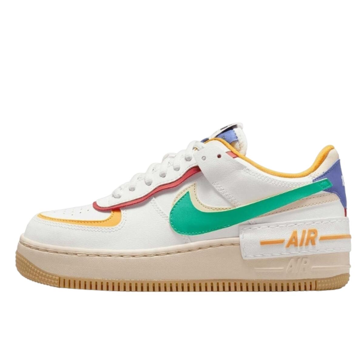 Chaussures  Air Force 1 Low Shadow Summit White Neptune Green 1/3