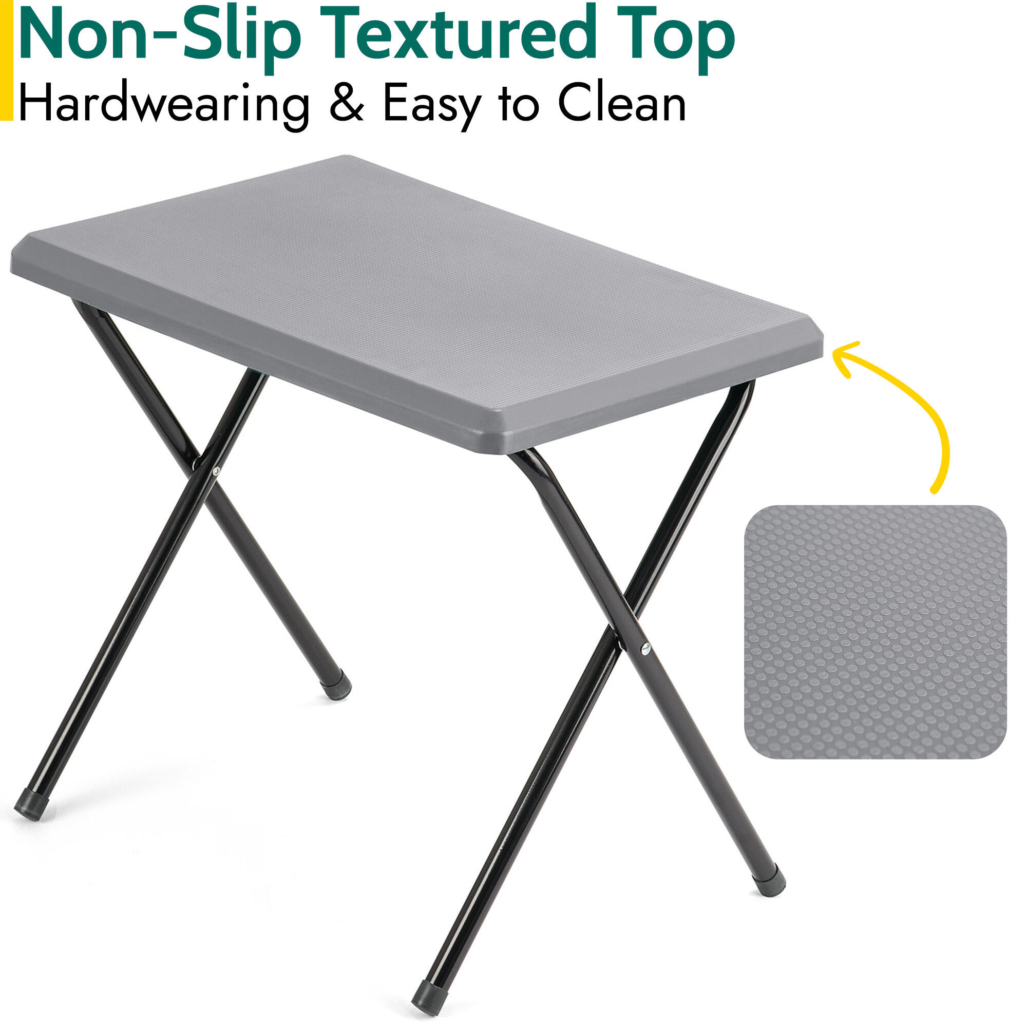 Folding Camping Table Small Lightweight Portable Outdoor Picnic Aluminium Legs 4/7
