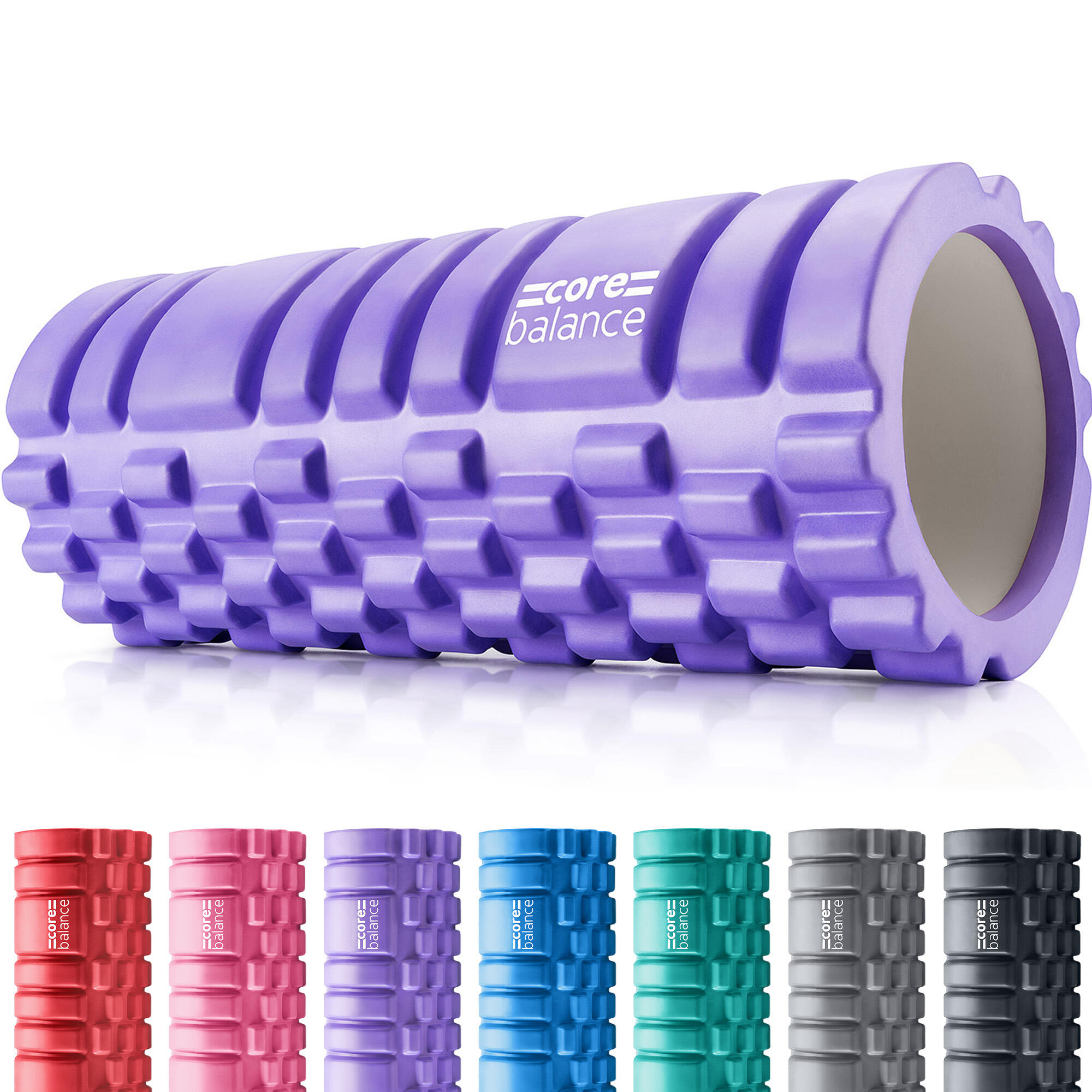 CORE BALANCE Foam Massage Roller Grid Trigger Target Point Gym Fitness Physio Rehab Exercise