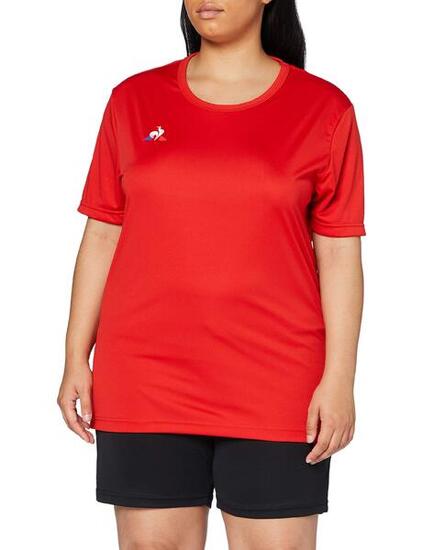 Le Coq Sportif T-shirt Femme Rouge Vintage - N°1 Maillot Match MC