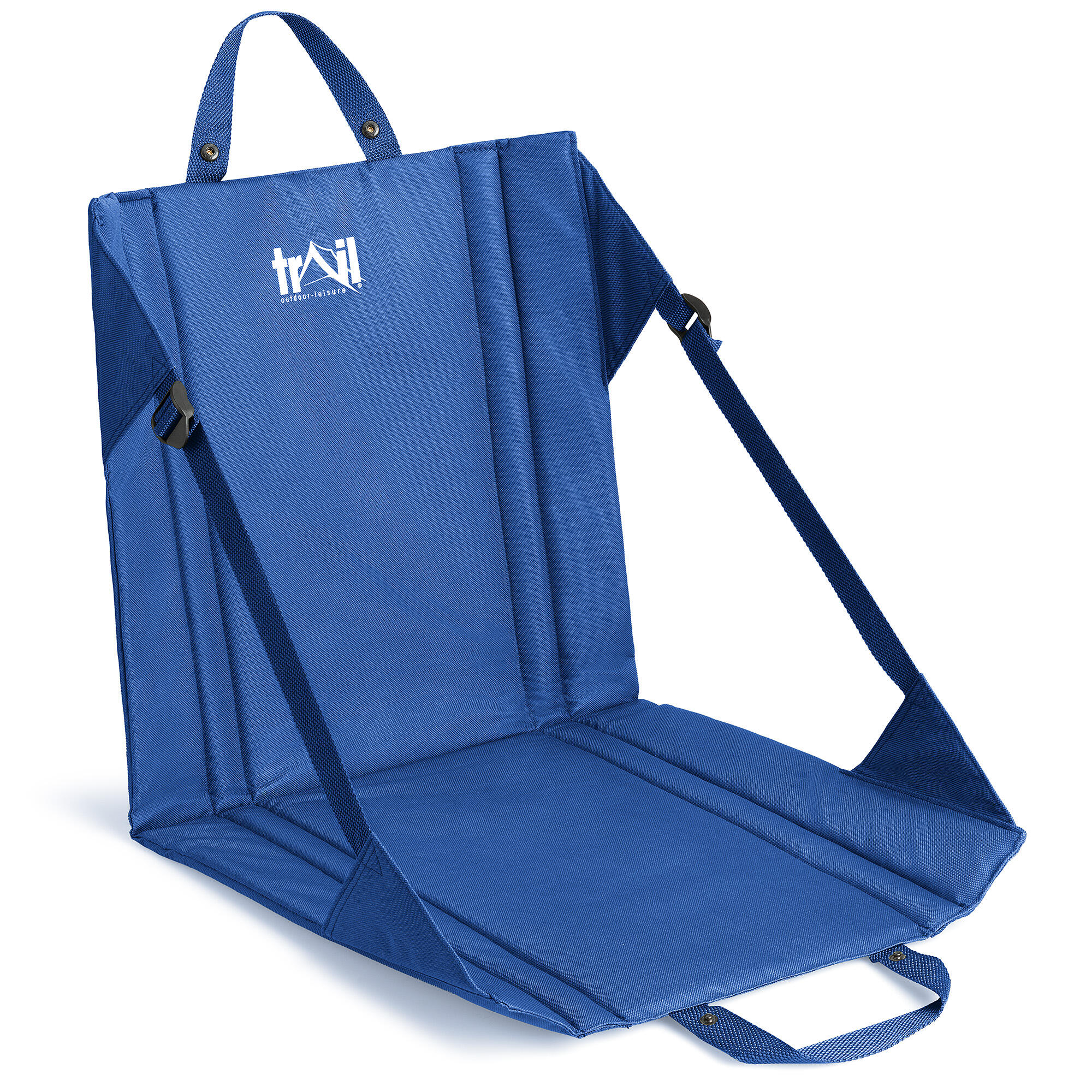TRAIL OUTDOOR LEISURE Padded Hiking Chair Portable Folding Outdoor Camping Seat with Backrest Trail