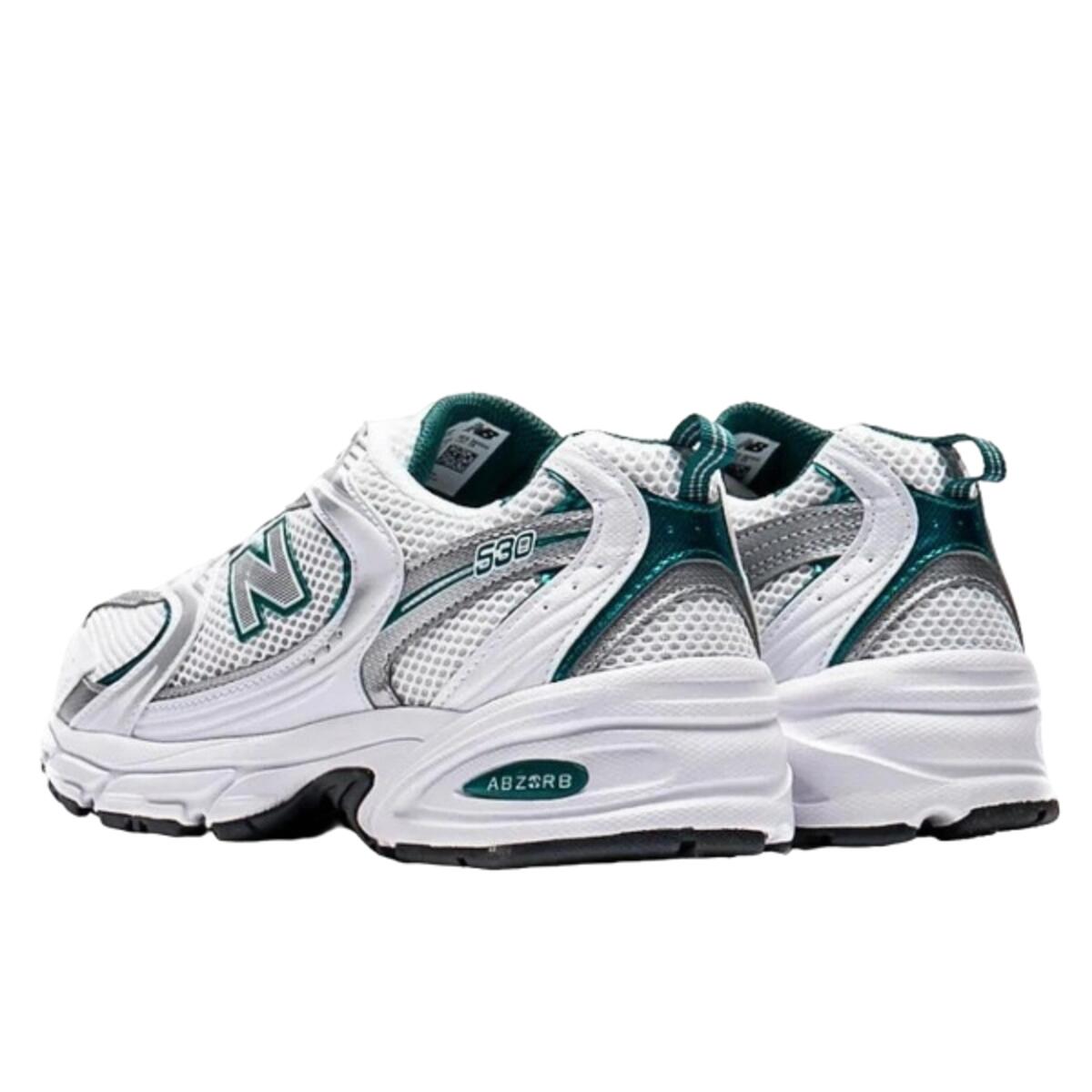 Chaussures  MR 530 White Silver Metallic Green 3/4