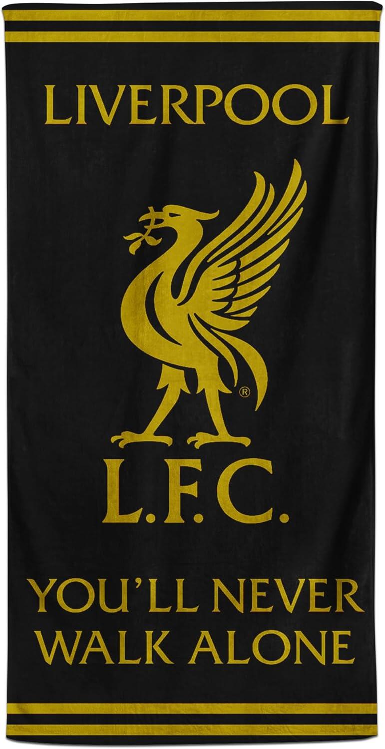 Liverpool Football Crest Beach Towel 100% Cotton LFC Bath Swim Towel Liverpool G 1/4
