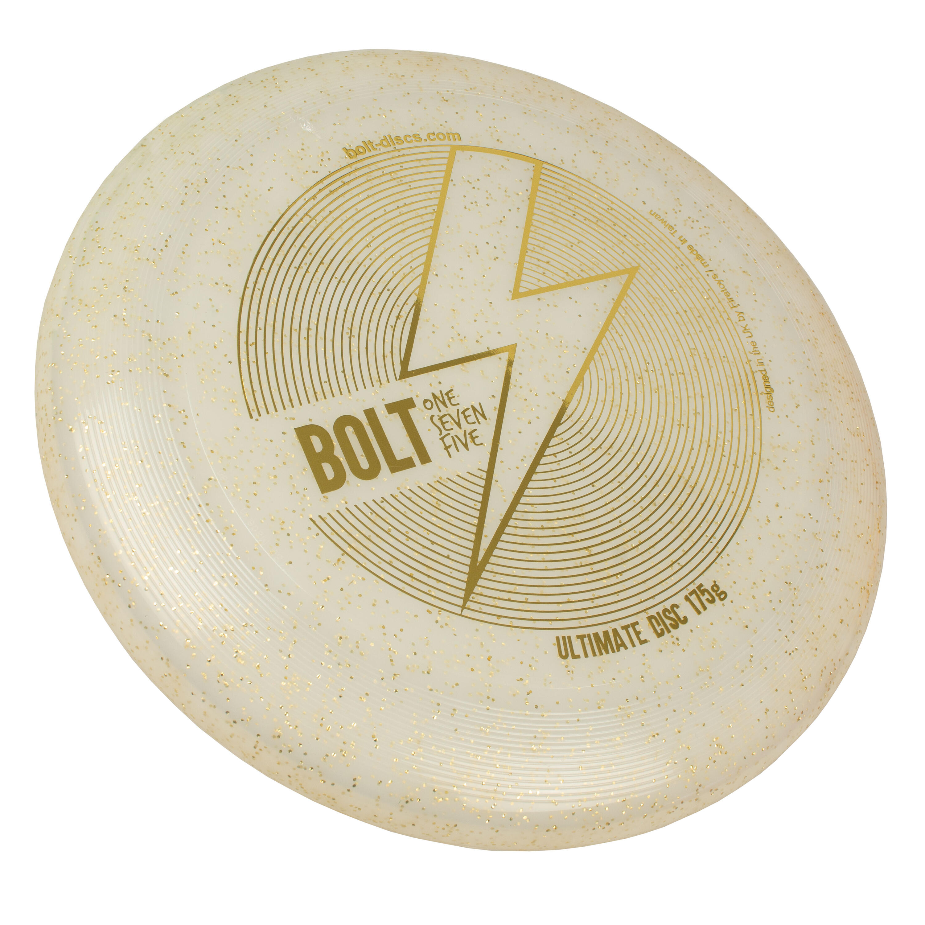 BOLT BOLT OneSevenFive Ultimate Frisbee Disc - UV Reactive & Shimmer Colors
