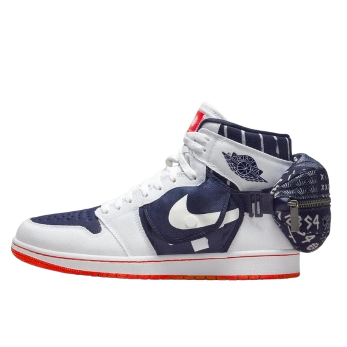 Jordan - Chaussures 1 High Stash Quai 54 - Baskets - Blanc - 45 - Decathlon