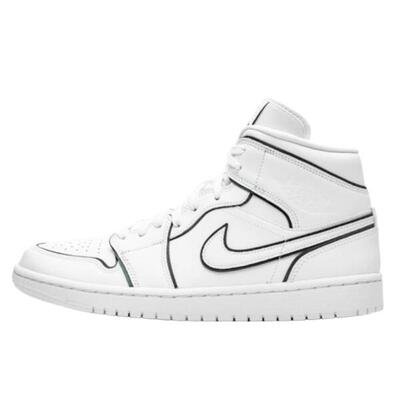 Zapatillas 1 Mid Iridescent Reflective White