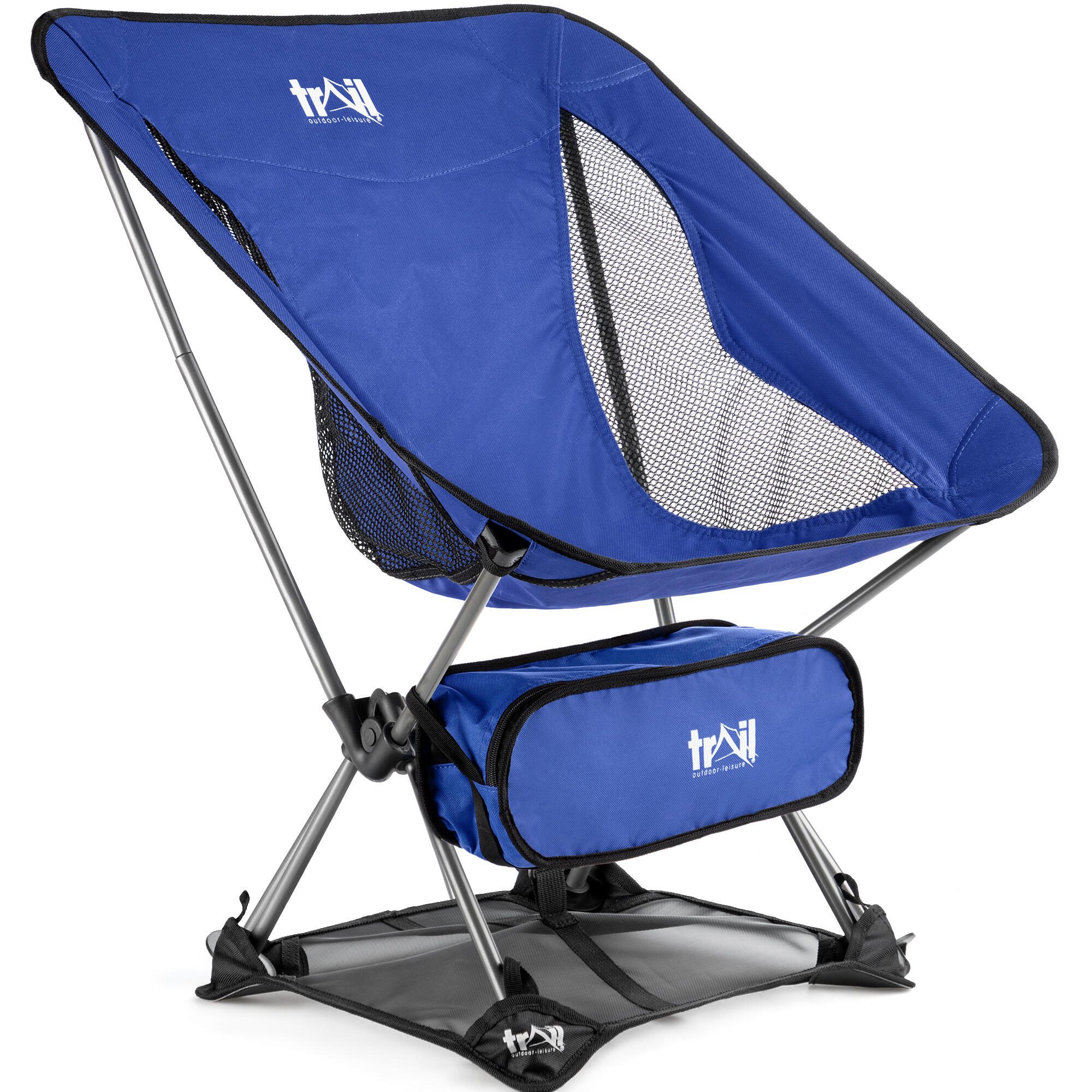 TRAIL OUTDOOR LEISURE Folding Camping Chair Lightweight Portable Outdoor Garden Beach Seat Trail